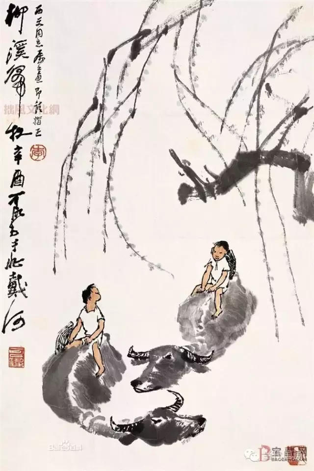 李可染一生創(chuàng)作作品1000件，市場(chǎng)拍了8000件，90%是假的